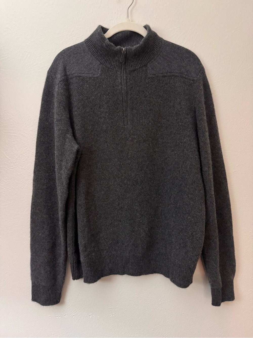 Vineyard Vines Men's 100% Cashmere Zip-Neck Sweater